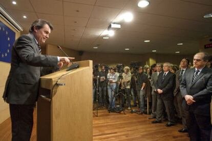 Artur Mas, ayer en una conferencia en la delegación de la Comisión Europea en Barcelona.