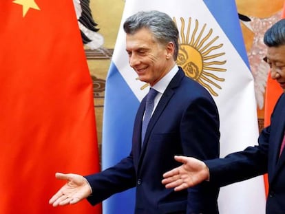 O presidente da China, Xi Jinping, durante uma visita à Argentina.