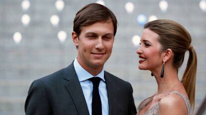 Jared Kushner y su esposa Ivanka Trump en imagen de archivo.