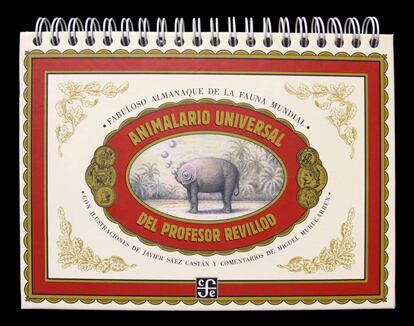 Portada del 'Animalario universal del profesor Revillod', de Javier Saez Castán.