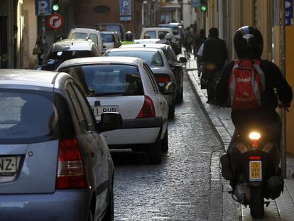 Una imagen de la calle Baños, en el centro de Sevilla, esta semana.