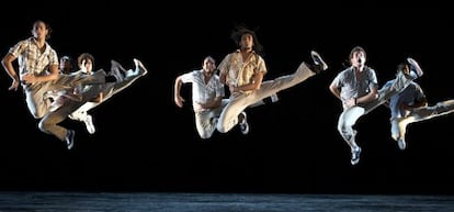 Un momento de la actuación de la compañía Danza Contemporánea de Cuba