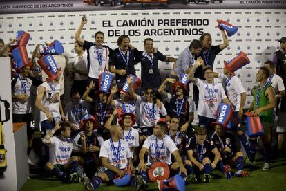 San Lorenzo celebra el titulo de liga