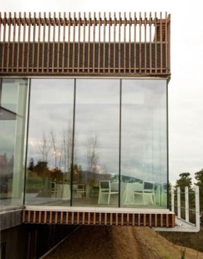 Exterior del restaurante, en las afueras de Bilbao.