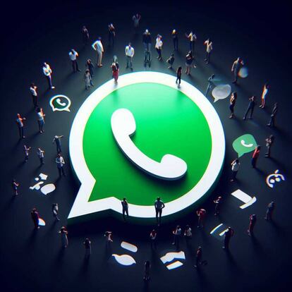 Logo 3D WhatsApp personas