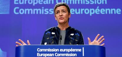 La comisaria europea de Competencia, Margrethe Vestager.