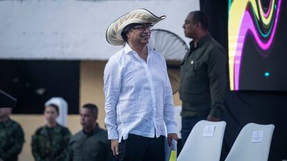 Presidente Gustavo Petro durante el lanzamiento del Sistema Nacional de Reforma Agraria, en Sincelejo