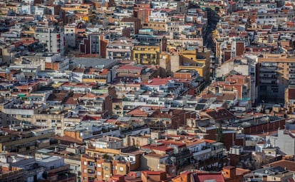 Vista de edificios de Barcelona.
 