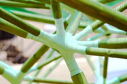 Estructura de bambú desarrollada por AirLab.