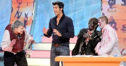 Jorge Fernández en un especial de Halloween de 'La ruleta de la suerte'.