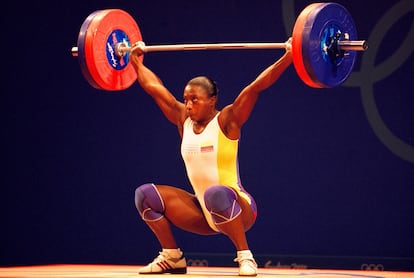 María Isabel Urrutia en los Juegos Olímpicos de Sídney 2000, en Australia.
