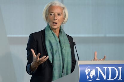 La directora gerente del FMI, Christine Lagarde.