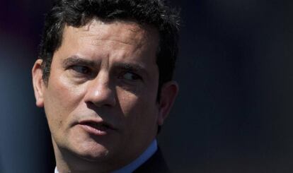 O juiz Sergio Moro, em uma cerim&ocirc;nia em Bras&iacute;lia.