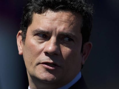 O juiz Sergio Moro, em uma cerim&ocirc;nia em Bras&iacute;lia.