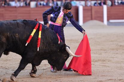 Morante de la Puebla, ante uno de sus toros.