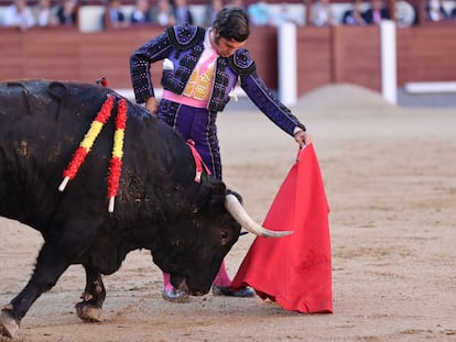 Morante de la Puebla, ante uno de sus toros.