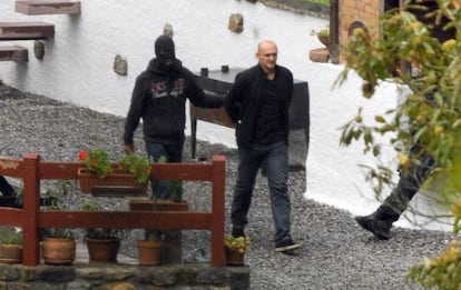 Momento de la detención de Ramón Sagarzazu, alias Ramontxo, el pasado mes de septiembre en Francia.
