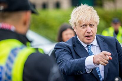 Boris Johnson visita este martes un cuartel de policía en North Yorkshire (Reino Unido).