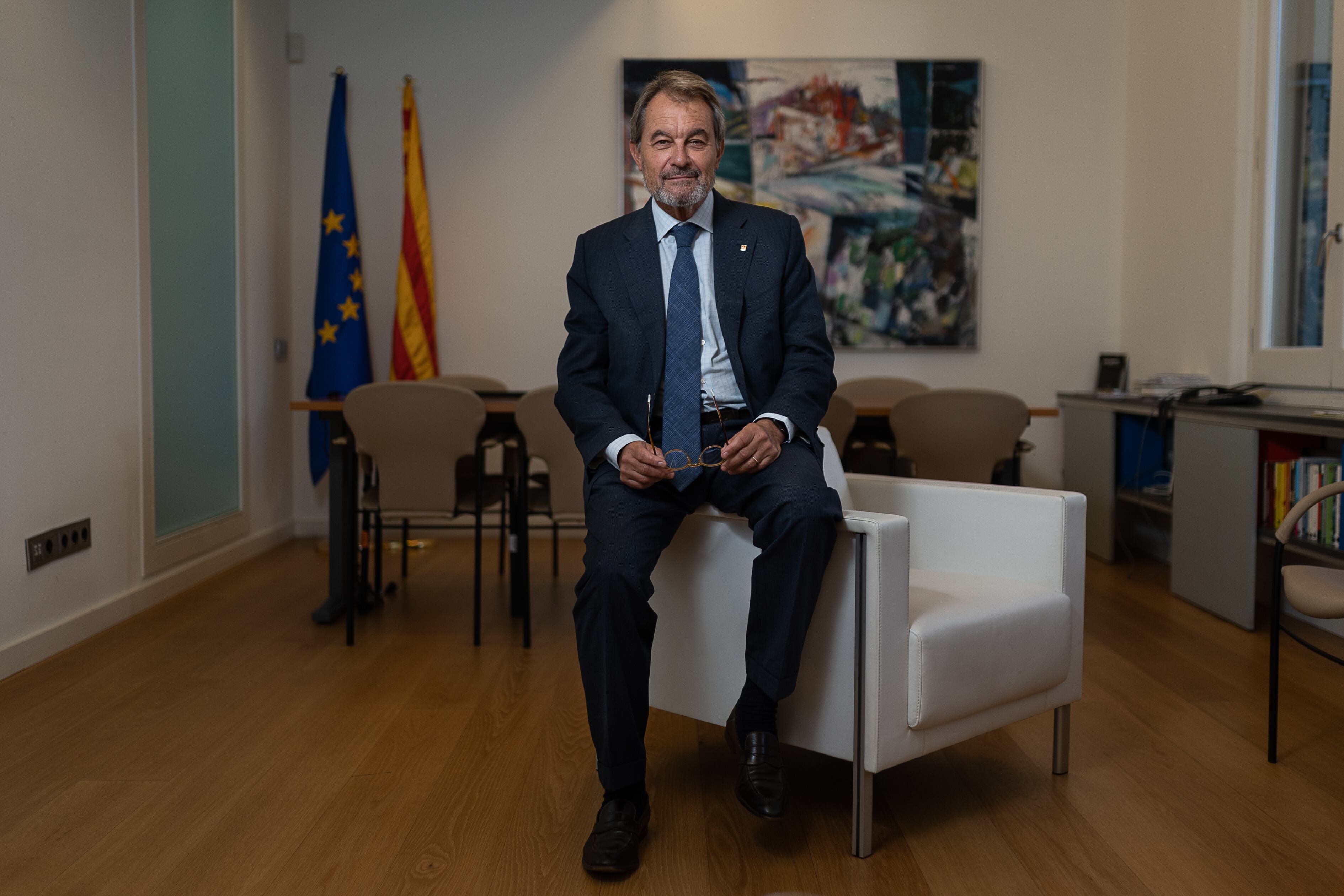 El expresidente catalán, el jueves en su despacho.