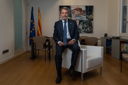 El expresidente catalán, el jueves en su despacho.