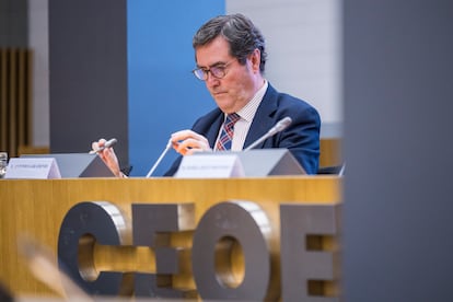 El presidente de Confederación Española de Organizaciones Empresariales, Antonio Garamendi.