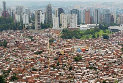 La favela Morumbi de São Paulo, en Brasil.