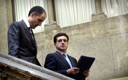 Camps y Matas en septiembre de 2003, cuando ambos estaban aún en el poder.