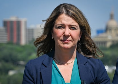 Danielle Smith en Edmonton, Alberta, Canadá, el 18 de julio.