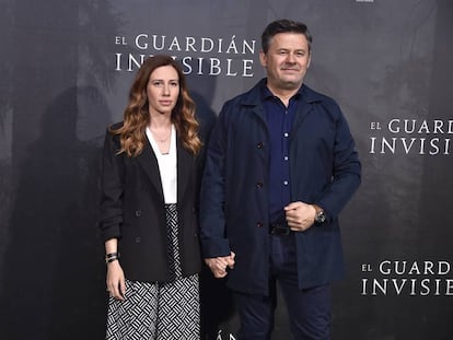 Carola Escamez y Miki Nadal, en un estreno en Madrid en 2017.