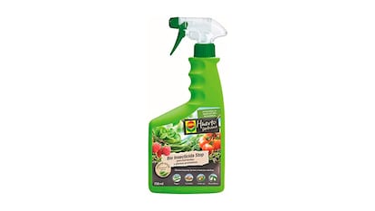 Insecticida sobre fondo blanco.
