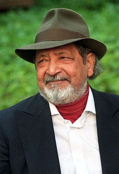 V. S. Naipaul, durante una estancia en Madrid.