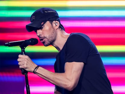 Enrique Iglesias, durante un concierto en Los Ángeles (Estados Unidos) el pasado 30 de noviembre.