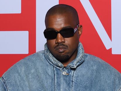 Kanye West durante la semana de la moda de París, en 2022.