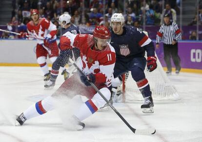 Malkin y McDonagh, en el Rusia Estados Unidos