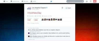 Tuit de Los &Aacute;ngeles Clippers