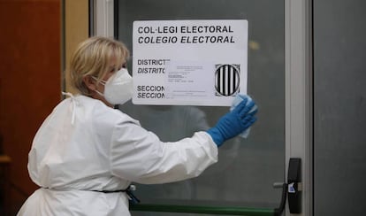 L'Escola Mediterrània, en obrir les portes aquest matí.