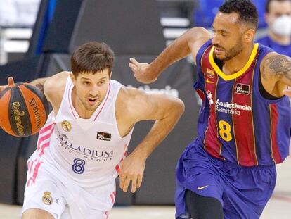 Laprovittola ante Hanga, en uno de los clásicos de la temporada pasada. acbphoto