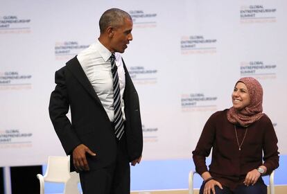 El presidente Barack Obama se quitó la chaqueta para adaptarse a la etiqueta de Silicon Valley.