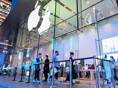 Una tienda de Apple en Shanghai (China), en una imagen de esta semana.
