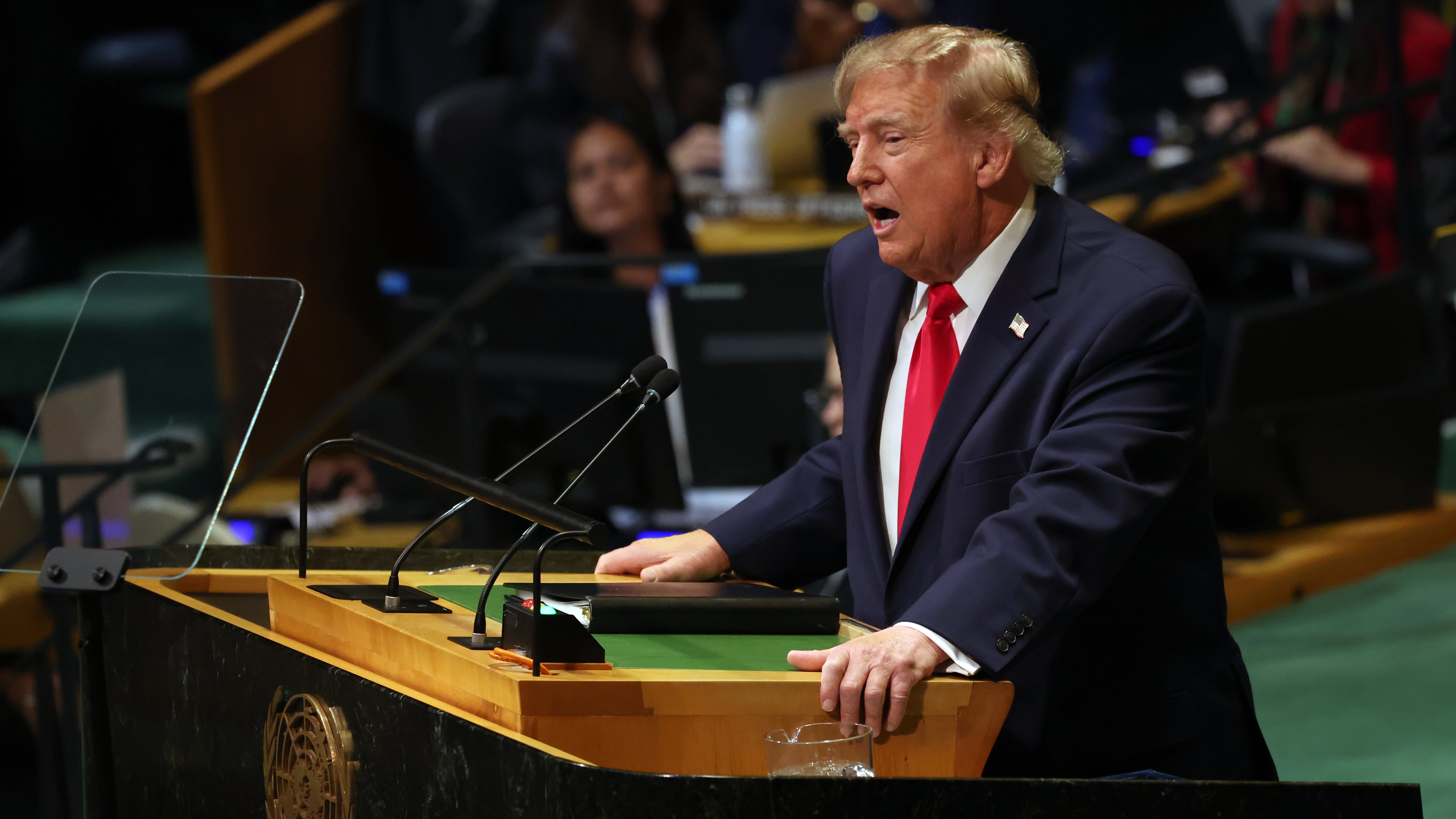 De un arsenal “inimaginable” a la paz en “ocho guerras”: bulos y exageraciones de Trump en su discurso ante la ONU De un arsenal “inimaginable” a la paz en “ocho guerras”: bulos y exageraciones de Trump en su discurso ante la ONU