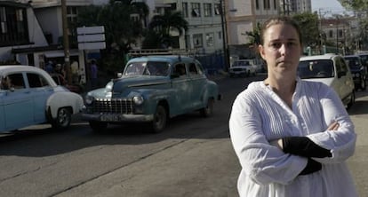 La artista cubana Tania Bruguera, en La Habana.