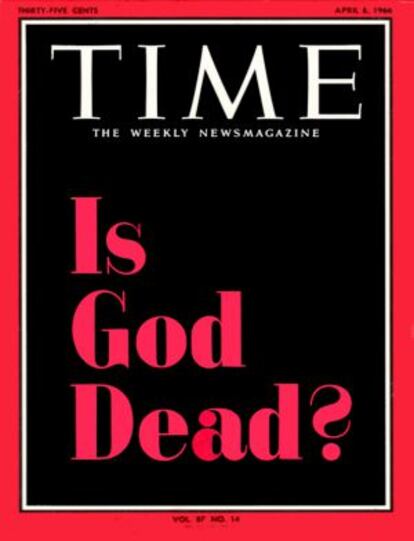 Portada de 'Time' en 1966, que reseña la importancia del movimiento de la teología de la muerte de Dios.