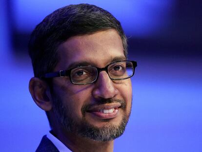 Sundar Pichai, consejero delegado de Alphabet, en Davos en enero de 2020.