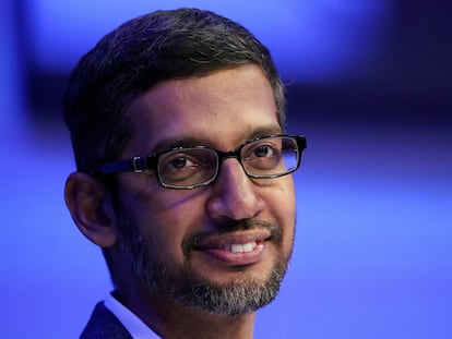 Sundar Pichai, consejero delegado de Alphabet, en Davos en enero de 2020.