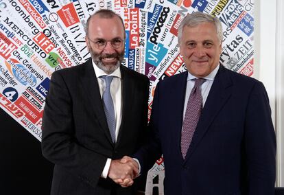 Manfred Weber y Antonio Tajani