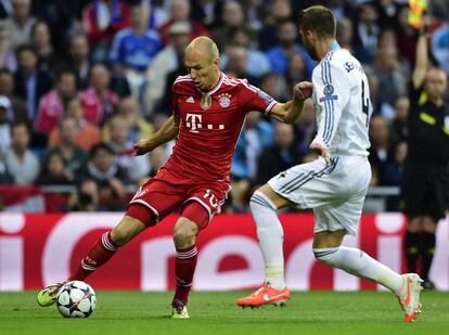 Robben con Sergio Ramos 