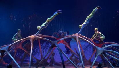 Un moment de 'Totem', l'espectacle del Cirque du Soleil.
