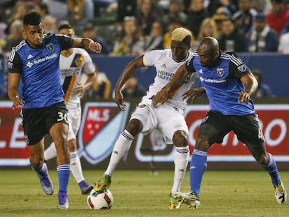 Gyasi Zardes (Galaxy), en el partido contra San Jos&eacute; Earthquakes.