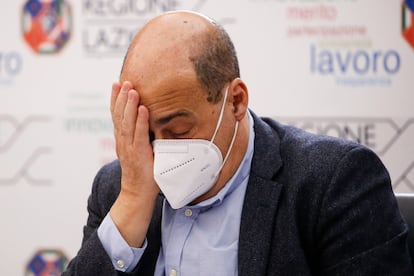 El secretario del Partido Demócrata de Italia, Nicola Zingaretti, este jueves en Roma.