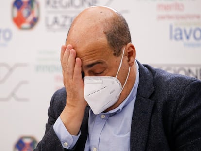 El secretario del Partido Demócrata de Italia, Nicola Zingaretti, este jueves en Roma.